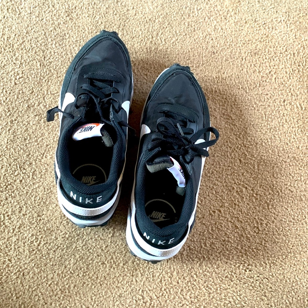Black and white Nikes